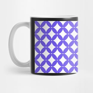 Abstract pattern - blue and white. Mug